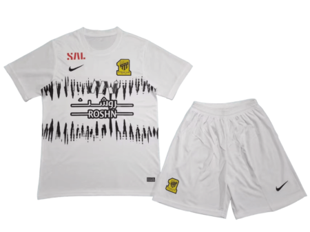 Kit Infantil AL-ittihad Branca Away 2023/24 Unissex