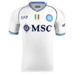 Nova Camisa Napoli Away Ucl Branca 2023/24 Masculina