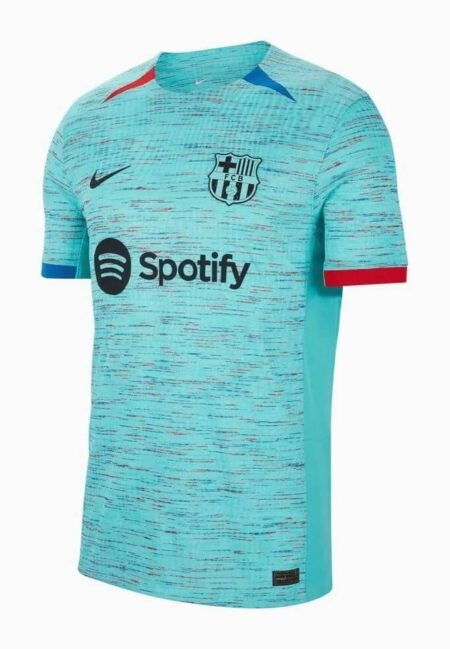 Nova Camisa Barcelona 3 Azul Bebê 2023/24 Masculina
