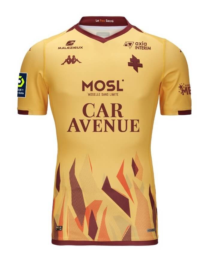 Camisa Metz Away Amarela/Vinho 2022/23 Masculina Camisa Metz Away Amarela/Vinho 2022/23 Masculina