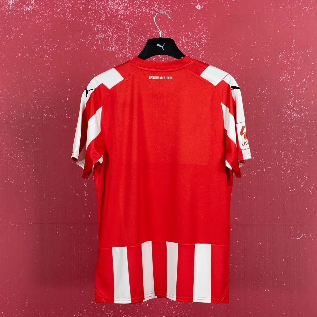 Camisa Gijón Home Vermelha 2023/24 Masculina Camisa Gijón Home Vermelha 2023/24 Masculina