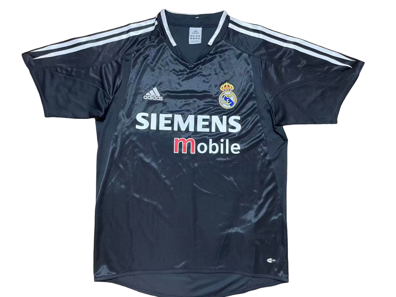 Camisa Real Madrid Preta Away 2004/05 Masculina Camisa Real Madrid Preta Away 2004/05 Masculina