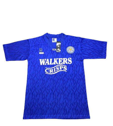 Camisa Leicester City Home Azul 1992/94 Masculina