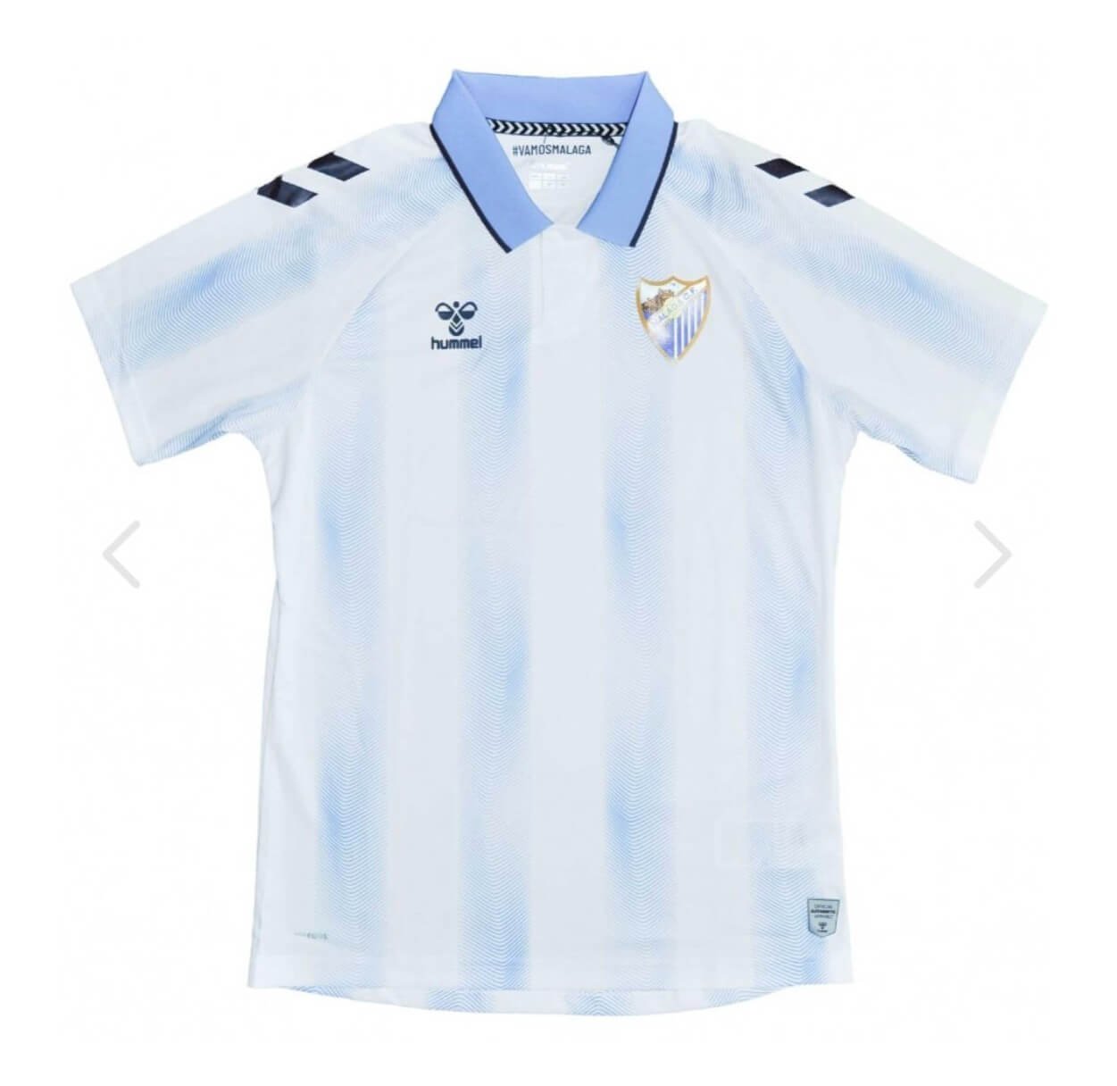 Camisa Málaga Azul Home 2023/24 Masculina Camisa Málaga Azul Home 2023/24 Masculina