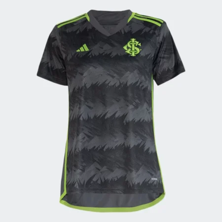 Camisa Internacional 3 Preta com Verde 2023/24 Feminina