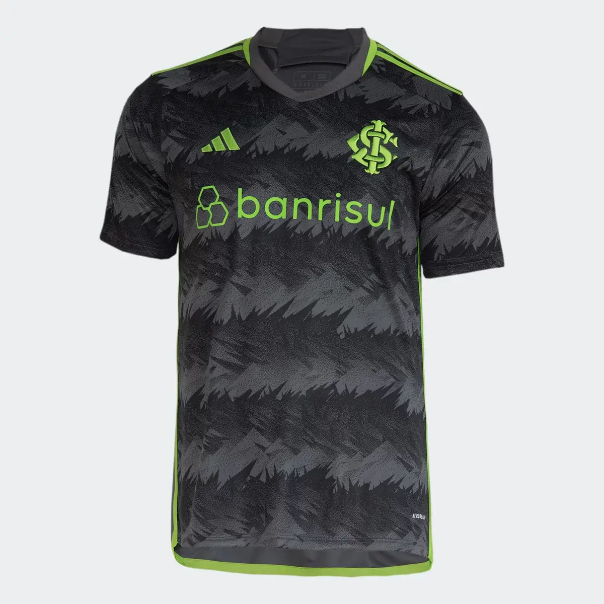 Camisa Internacional 3 Preta com Verde 2023/24 Masculina Camisa Internacional 3 Preta com Verde 2023/24 Masculina
