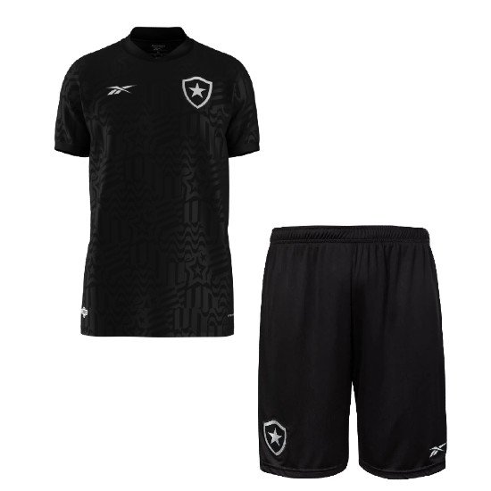 Kit Infantil II Preto Botafogo Reebok 2023 Unissex Kit Infantil II Preto Botafogo Reebok 2023 Unissex