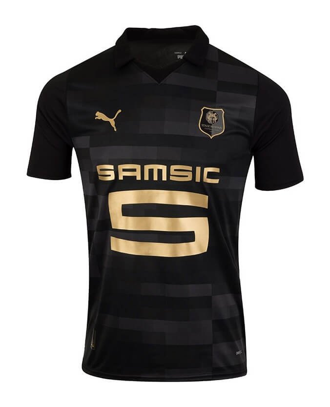 KWKFmIUgTjk5p4U Camisa Rennais Third Preta 2023/24 Masculina