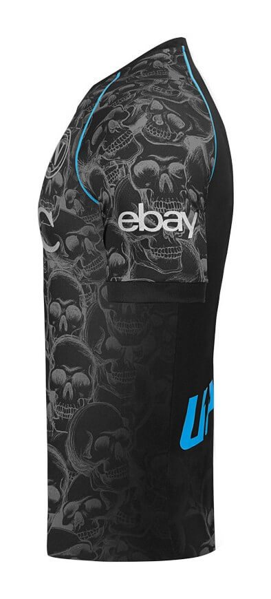 SukmB3uTEGmpSvI Nova Camisa Preta Halloween Napoli 2023/24 Masculina