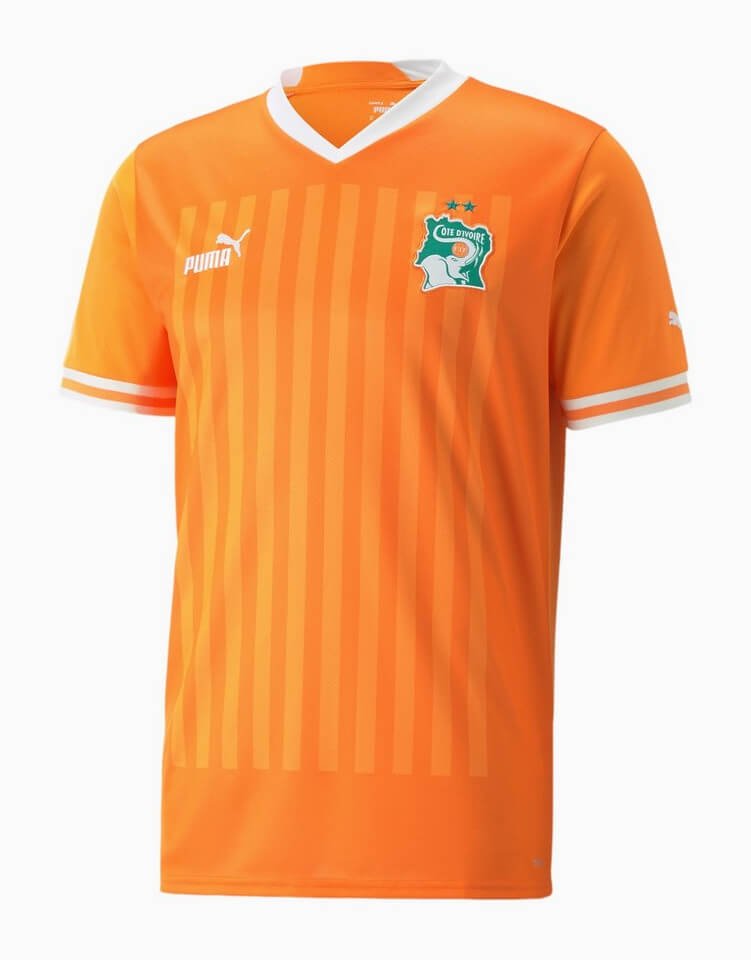 Camisa Costa do Marfim Home Laranja 2023/24 Masculina Camisa Costa do Marfim Home Laranja 2023/24 Masculina