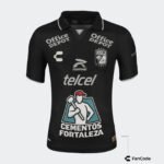Camisa Club León Away Preta Polo 2023/24 Masculina