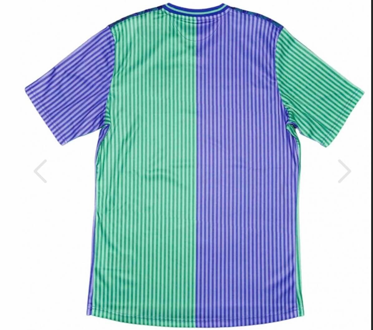 Camisa Málaga Away Verde/Roxo 2023/24 Masculina Camisa Málaga Away Verde/Roxo 2023/24 Masculina