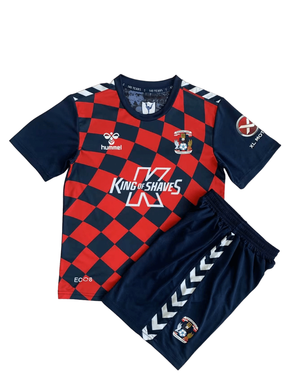 Kit Infantil Coventry City Away Azul 2023/24 Unissex Kit Infantil Coventry City Away Azul 2023/24 Unissex