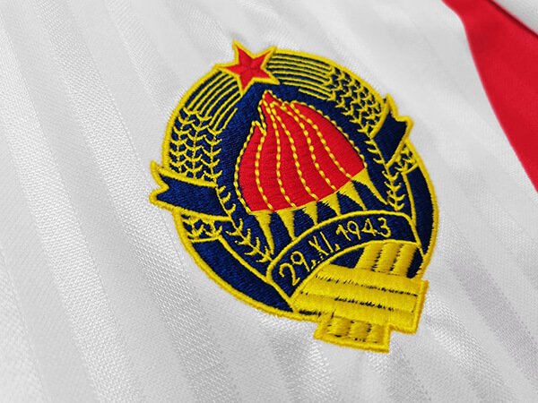 af0e80f8 Camisa Iugoslávia Away Branca 1990 Masculina