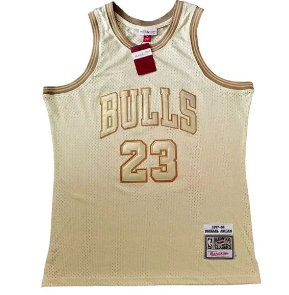 Camisa Regata Jordan #23 Dourada Especial Bulls Camisa Regata Jordan #23 Dourada Especial Bulls