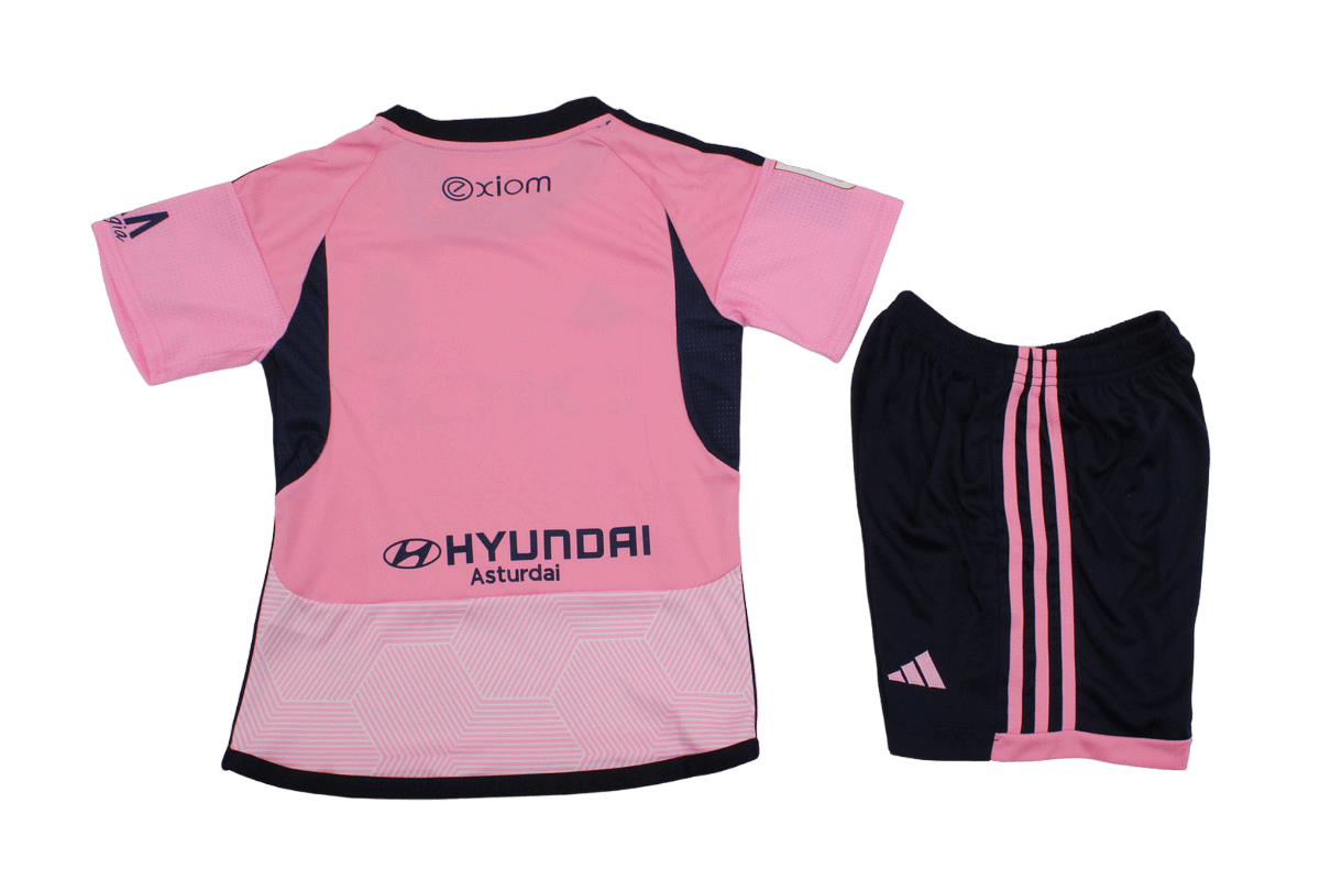 Kit Infantil Real Oviedo Rosa 2023/24 Unissex Kit Infantil Real Oviedo Rosa 2023/24 Unissex