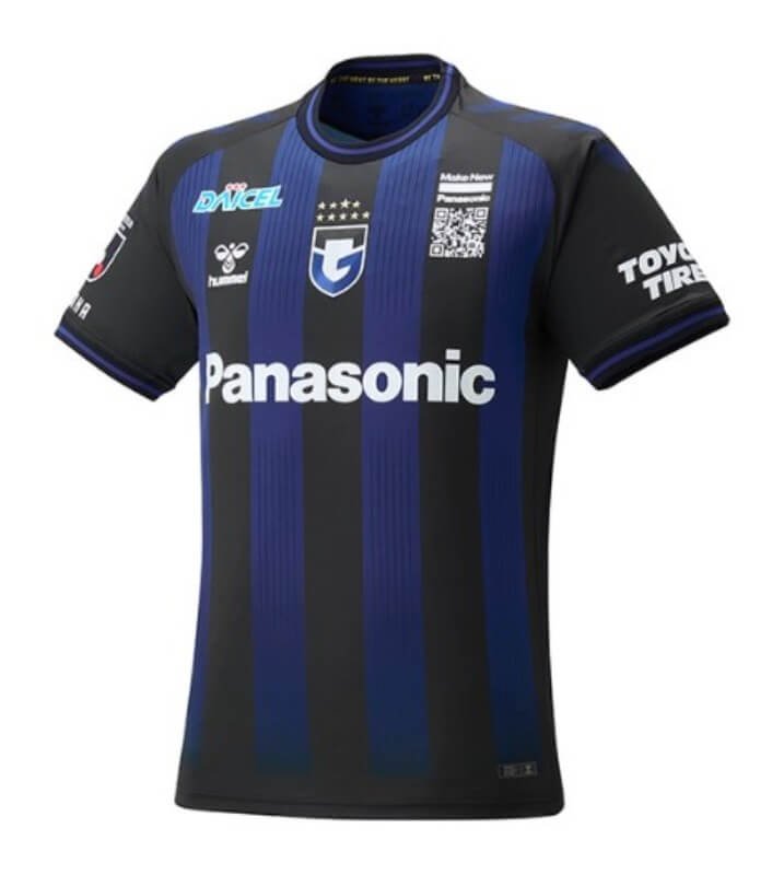 Camisa Gamba Osaka Home Azul 2023/24 Masculina Camisa Gamba Osaka Home Azul 2023/24 Masculina