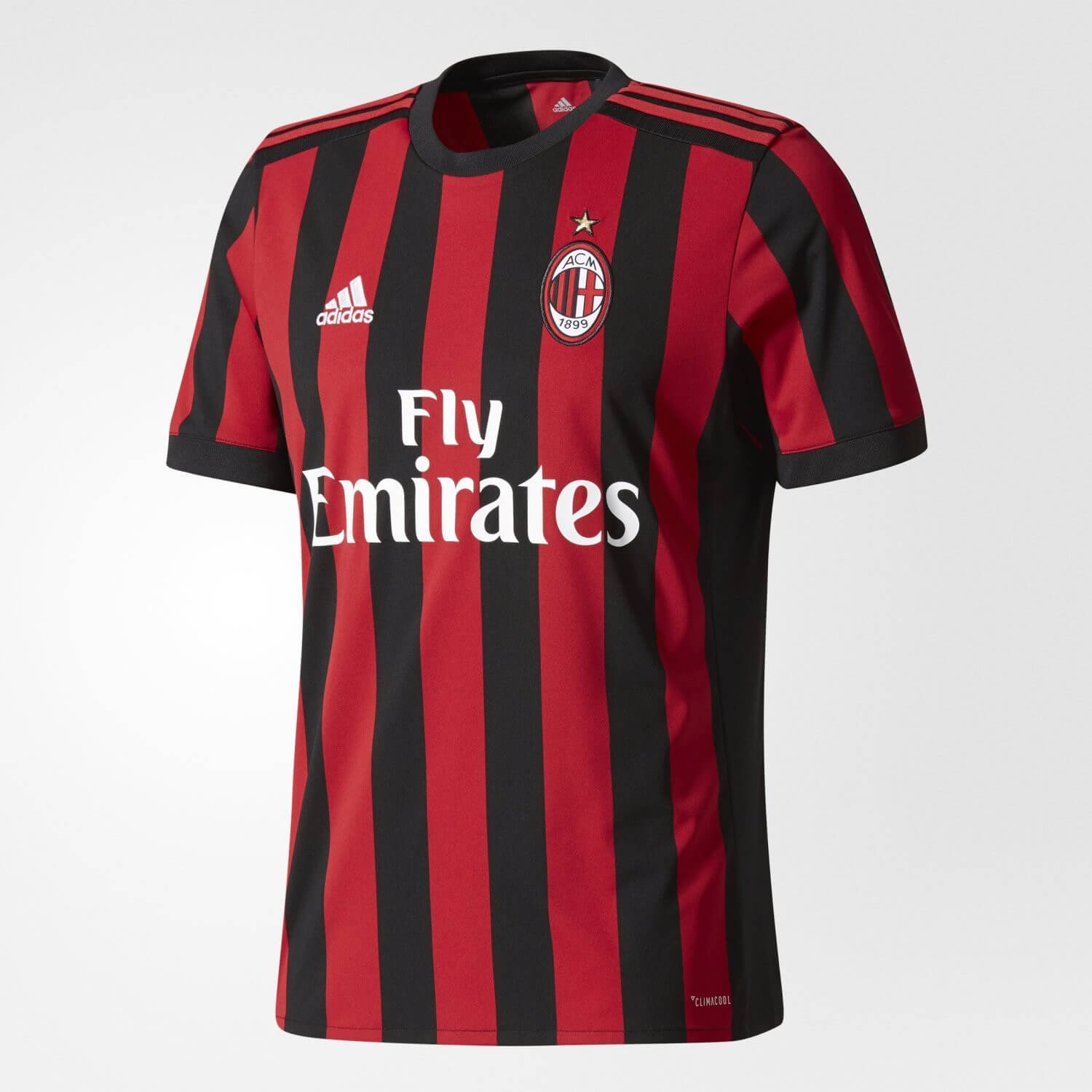 Camisa Ac Milan Home Vermelha 2017/18 Masculina Camisa Ac Milan Home Vermelha 2017/18 Masculina