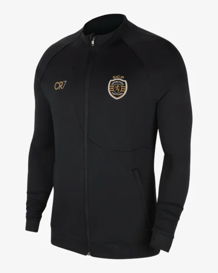 Jaqueta de Frio CR7 Sporting Portugal Preta 2023