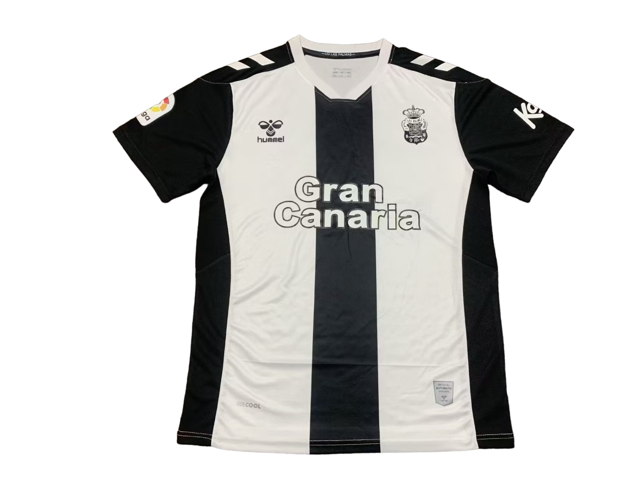 Camisa Las Palmas Away Preta/Branca 2022/23 Camisa Las Palmas Away Preta/Branca 2022/23