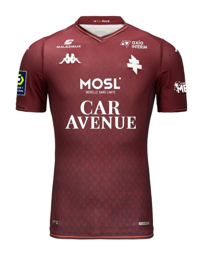 Camisa Metz Home Vermelha Vinho 2023/24 Masculina Camisa Metz Home Vermelha Vinho 2023/24 Masculina