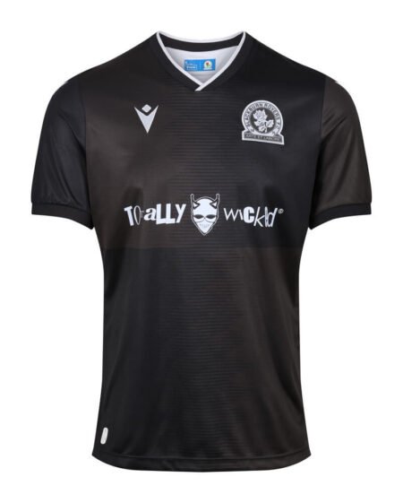 Camisa Blackburn Preta Away 2023/24 Masculina