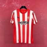 Camisa Gijón Home Vermelha 2023/24 Masculina