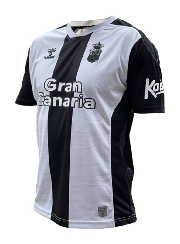Camisa Las Palmas Away Preta/Branca 2022/23 Camisa Las Palmas Away Preta/Branca 2022/23