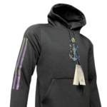 Blusa de Frio Moletom Flamengo Preta Refletiva