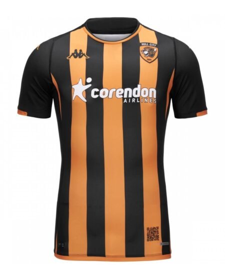 Camisa Hull City Preta/Amarela Home 2023/24 Masculina