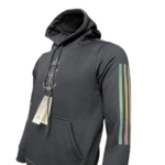 Blusa de Frio Moletom Flamengo Preta Refletiva