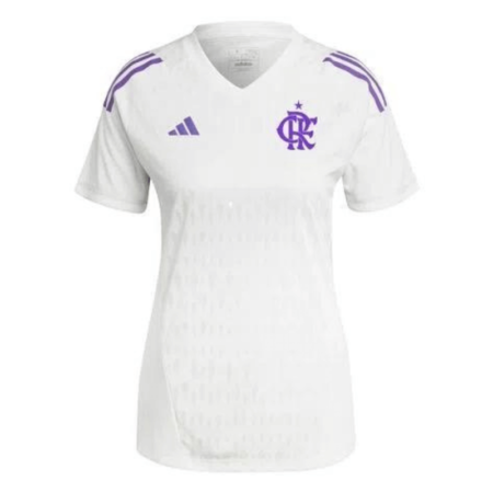 Camisa Flamengo Branca Goleiro Feminina 2023/24