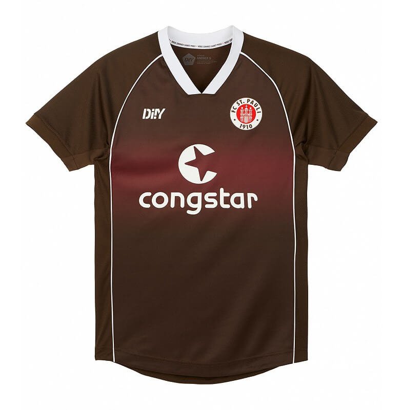Camisa St. Pauli Home Marrom 2023/24 Masculina Camisa St. Pauli Home Marrom 2023/24 Masculina