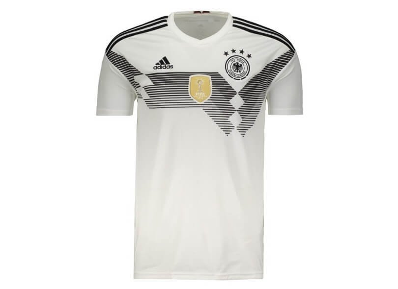Camisa Seleção da Alemanha Branca Home 2018 Masculina Camisa Seleção da Alemanha Branca Home 2018 Masculina