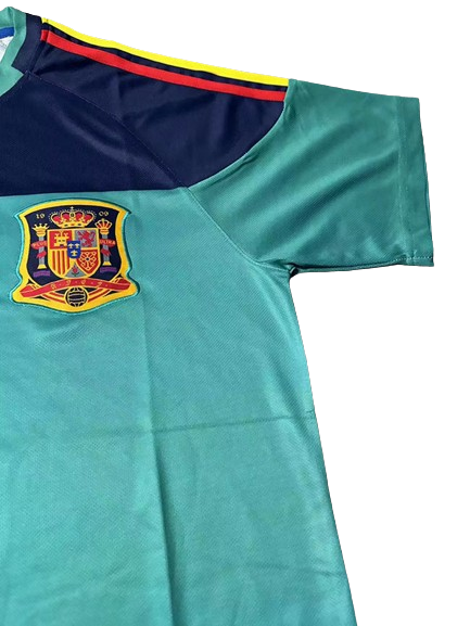Camisa Espanha Azul 2010 Copa Goleiro Masculina Camisa Espanha Azul 2010 Copa Goleiro Masculina