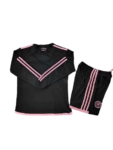 Kit Infantil Inter Miami Preta Manga Longa 2023