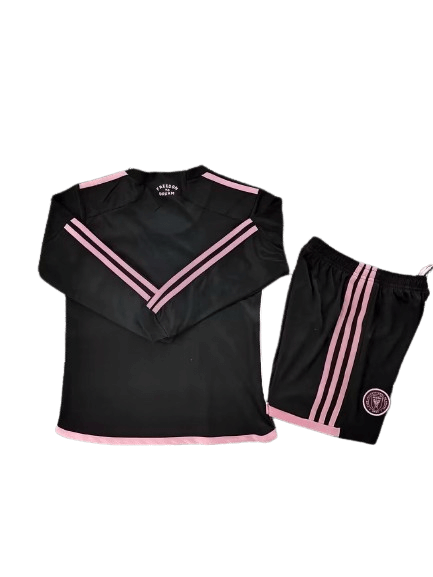 Kit Infantil Inter Miami Preta Manga Longa 2023 Kit Infantil Inter Miami Preta Manga Longa 2023