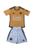 Kit Infantil Leicester Dourado 3 2023/24 Unissex