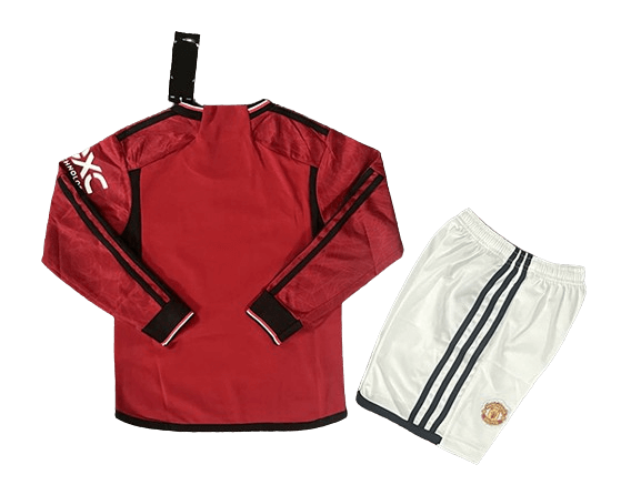 Kit Infantil Manchester United Vermelho Manga Longa Kit Infantil Manchester United Vermelho Manga Longa