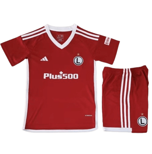 Kit Infantil Legia Warszawa Vermelha 2023/24 Unissex Kit Infantil Legia Warszawa Vermelha 2023/24 Unissex
