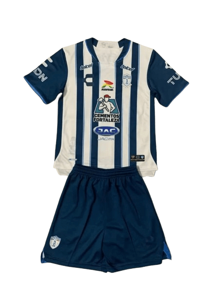 Kit Infantil Pachuca Azul/Branco 2023/24 Unissex