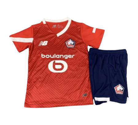 Kit Infantil Lyon Vermelha 2023/24 Unissex
