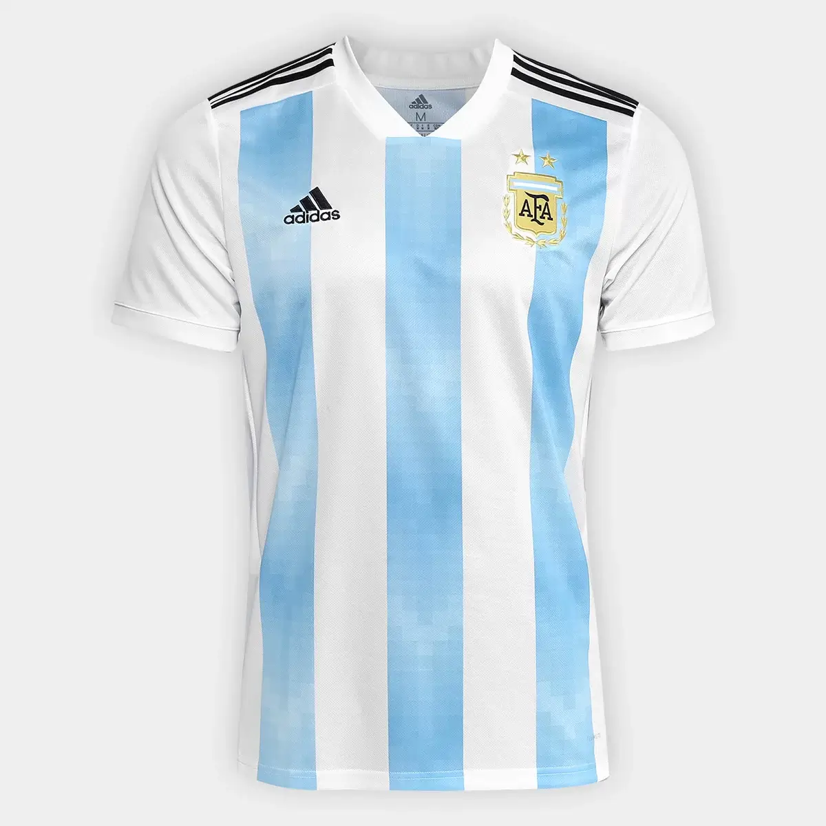 Camisa Argentina Home Branca/Azul 2018 Masculina Camisa Argentina Home Branca/Azul 2018 Masculina