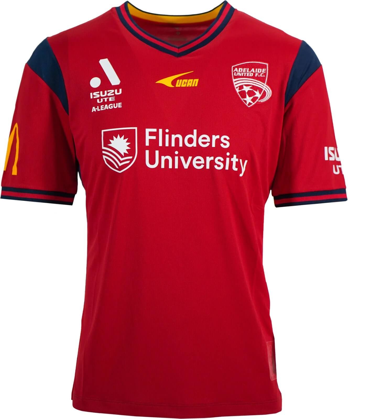 Camisa Adelaide United Home Vermelha 2023/24 Masculina Camisa Adelaide United Home Vermelha 2023/24 Masculina