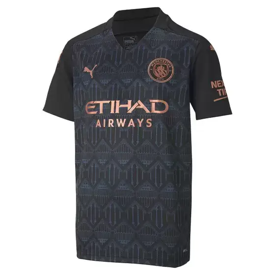 Camisa Manchester City II Away Preta 2020/21 Masculina Camisa Manchester City II Away Preta 2020/21 Masculina