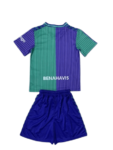 Kit Infantil Málaga Verde/Roxo 2023/24 Unissex