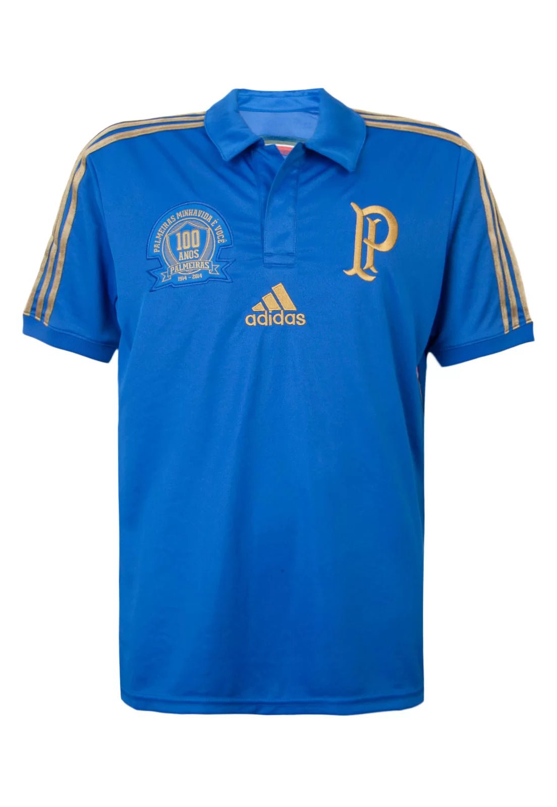 Camisa Palmeiras Azul 100 Anos 2014 Masculina Camisa Palmeiras Azul 100 Anos 2014 Masculina