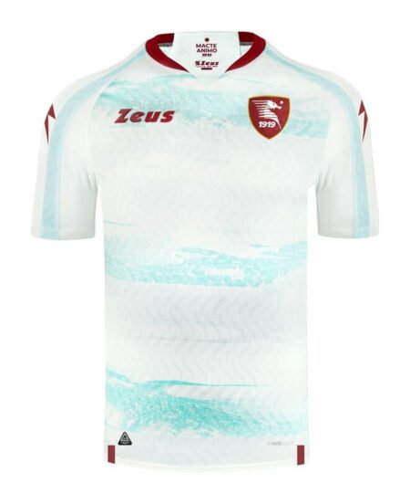 Camisa Salernitana Away Branca/Azul2023/24 Masculina