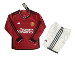 Kit Infantil Manchester United Vermelho Manga Longa