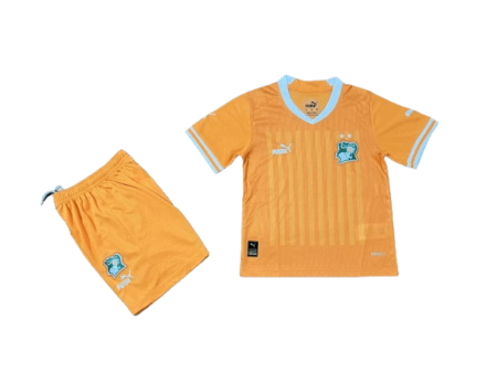 Kit Infantil Costa do Marfim Laranja 2023/24 Unissex